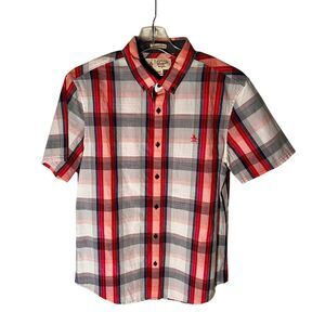Original Penguin Heritage Slim Plaid Shirt Sz M